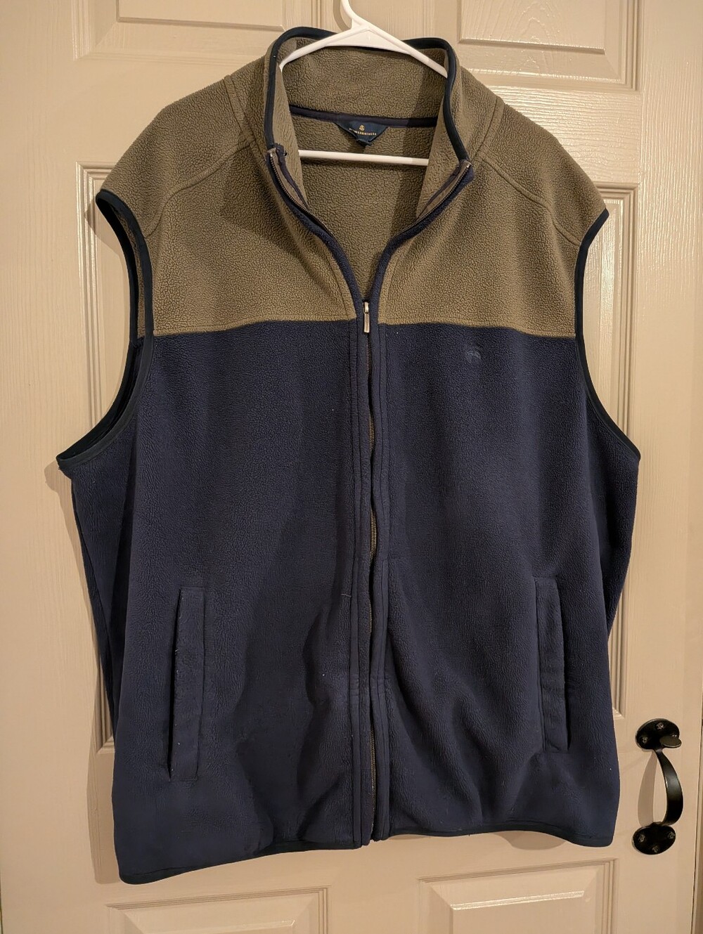 Brooks Brothers Fleece Full Zip Vest men's XXL Preppy regatta Nautical Crew